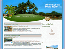 Tablet Screenshot of amendoeirapraiahotel.com.br